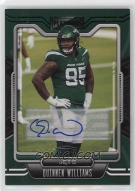 2021 Panini Playbook - [Base] - Green Signatures #85 - Quinnen Williams /10