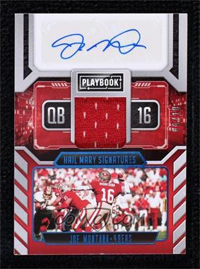 2021 Panini Playbook - Hail Mary Signatures - Platinum #HMS-JMO - Joe Montana /10