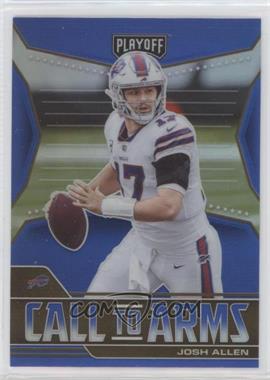 2021 Panini Playoff - Call to Arms - Blue Prizm #CA-JAL - Josh Allen