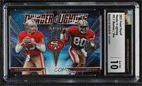 Joe Montana, Jerry Rice [CSG 10 Gem Mint]