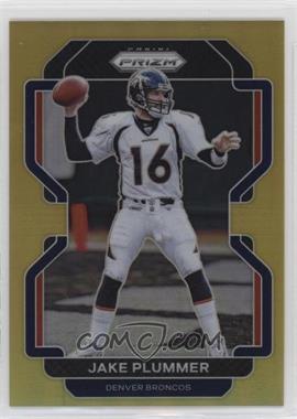 2021 Panini Prizm - [Base] - Gold Prizm #207 - Jake Plummer /10