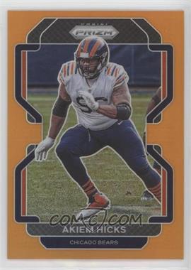 2021 Panini Prizm - [Base] - Orange Prizm #162 - Akiem Hicks /249