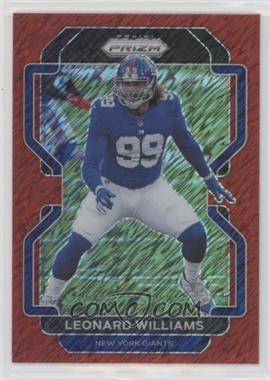 2021 Panini Prizm - [Base] - Red Shimmer Prizm #233 - Leonard Williams /35