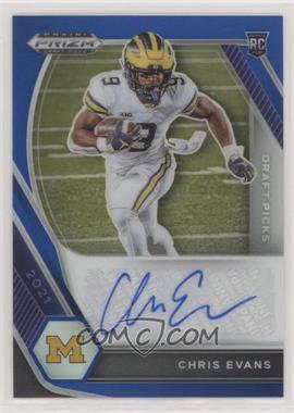 2021 Panini Prizm Draft Picks - Draft Picks Autographs - Blue Prizm #DPA-CEV - Chris Evans /149