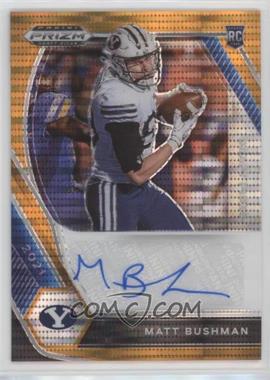 2021 Panini Prizm Draft Picks - Draft Picks Autographs - Orange Pulsar Prizm #DPA-MAT - Matt Bushman /49