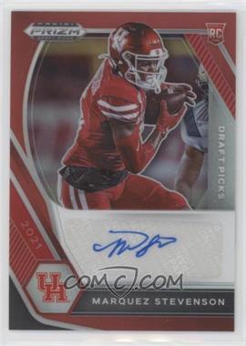 2021 Panini Prizm Draft Picks - Draft Picks Autographs - Red Prizm #DPA-MST.1 - Marquez Stevenson /199