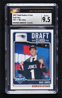 2021 Panini Rookies & Stars - Draft Class - Orange #DC-11 - Mac Jones /99 [CSG 9.5 Mint Plus]