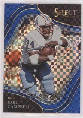 2021 Panini Select - [Base] - Blue Prizm #342 - Field Level - Earl Campbell /49