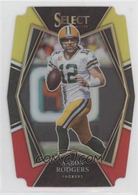 2021 Panini Select - [Base] - Red & Yellow Prizm Die-Cut #114 - Premier Level - Aaron Rodgers