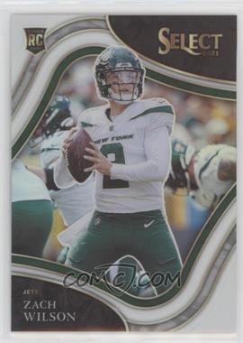 2021 Panini Select - [Base] - White Prizm #344 - Field Level - Zach Wilson /35