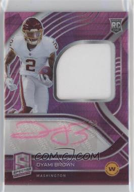 2021 Panini Spectra - [Base] - Neon Pink Prizm #227.1 - Rookie Patch Autographs - Dyami Brown /25 [EX to NM]