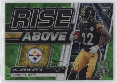 2021 Panini Spectra - Rise Above - Neon Green Prizm #RA-9 - Najee Harris /35