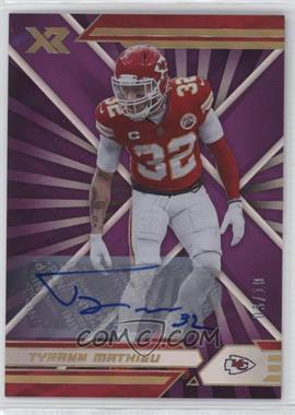 2021 Panini XR - [Base] - Purple Autographs #51 - Tyrann Mathieu /10