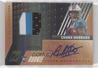 Rookie Patch Autographs - Chuba Hubbard #/199