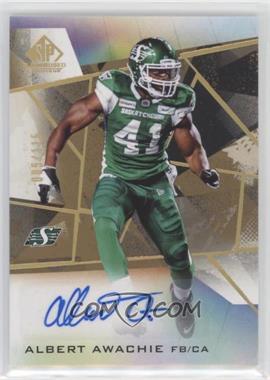 2021 SP Game Used Edition CFL - Autographs - Gold #A-AA - Albert Awachie /115
