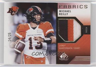 2021 SP Game Used Edition CFL - Fabrics - Patch #MR - Michael Reilly /25