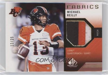 2021 SP Game Used Edition CFL - Fabrics - Patch #MR - Michael Reilly /25