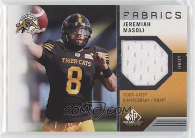 2021 SP Game Used Edition CFL - Fabrics #JE - Jeremiah Masoli