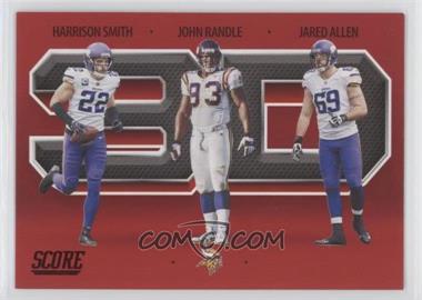 2021 Score - 3D - Red #3D13 - Harrison Smith, John Randle, Jared Allen