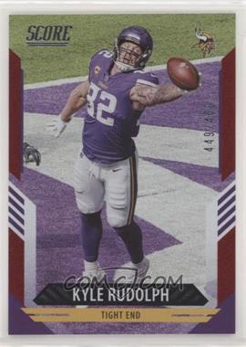 2021 Score - [Base] - Dots Red #154 - Kyle Rudolph /460