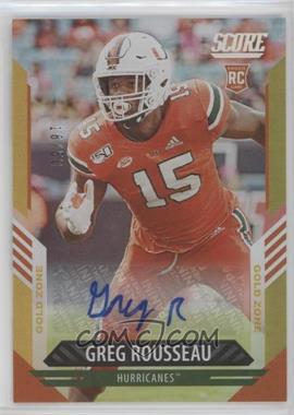 2021 Score - [Base] - Gold Zone Signatures #345 - Rookies - Greg Rousseau /50