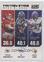 Dalvin Cook, DK Metcalf, Patrick Mahomes II