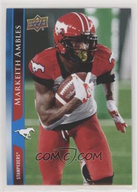 2021 Upper Deck CFL - [Base] - Blue #153 - Markeith Ambles