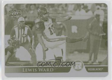 2021 Upper Deck CFL - [Base] - Printing Plate Yellow #14 - Lewis Ward /1