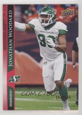 2021 Upper Deck CFL - [Base] - Red #197 - Jonathan Woodard /165