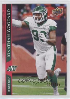 2021 Upper Deck CFL - [Base] - Red #197 - Jonathan Woodard /165