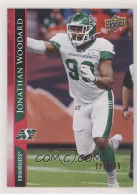 2021 Upper Deck CFL - [Base] - Red #197 - Jonathan Woodard /165