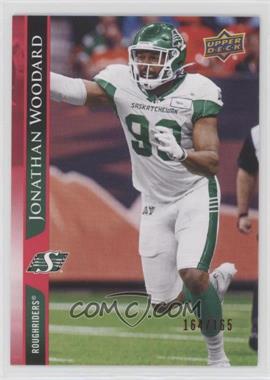 2021 Upper Deck CFL - [Base] - Red #197 - Jonathan Woodard /165