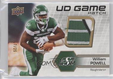 2021 Upper Deck CFL - UD Game Jersey - Patch #UD-WP - William Powell /25