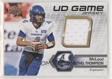 2021 Upper Deck CFL - UD Game Jersey #UD-MB - McLeod Bethel-Thompson