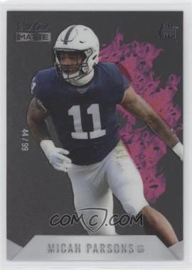 2021 Wild Card MATTE - Rookie Heat - Pink Flames #MRHR-18 - Micah Parsons /99