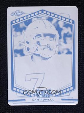 2022 Leaf Draft - Metal Portrait - Printing Plate Black #P-SH1 - Sam Howell /1