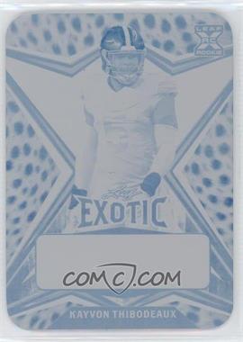 2022 Leaf Exotic - [Base] - Printing Plate Cyan Cheetah #BA-KT1 - Kayvon Thibodeaux /1