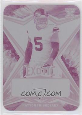 2022 Leaf Exotic - [Base] - Printing Plate Magenta Parrot #BA-KT1 - Kayvon Thibodeaux /1