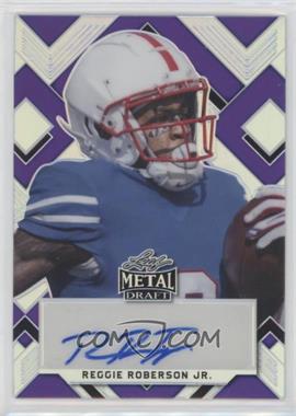 2022 Leaf Metal Draft - Portrait Autographs - Purple Prismatic #PA-RR1 - Reggie Roberson Jr. /25