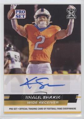 2022 Leaf Pro Set Draft - Autographs - Gold #PSA-KS2 - Khalil Shakir