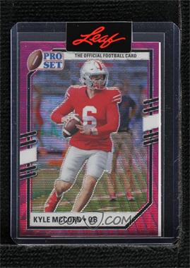 2022 Leaf Pro Set Draft - Metal - Pre-Production Proof Pink Wave #PSB-KM1 - Kyle McCord /1 [Uncirculated]