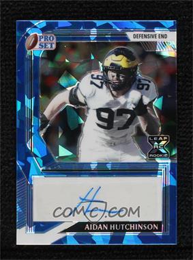 2022 Leaf Pro Set Metal - [Base] - Blue Crystals #PA-AH1 - Aidan Hutchinson /25