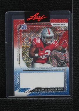 2022 Leaf Pro Set Metal - [Base] - Pre-Production Proof Red White & Blue Mojo Unsigned #PA-TH1 - TreVeyon Henderson /1 [Uncirculated]