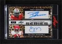 Trey Sermon, Elijah Mitchell [Uncirculated] #/1