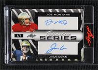 Joe Montana, Jack Coan [Uncirculated] #/1