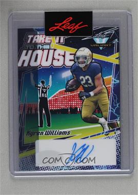 2022 Leaf Valiant - Take it to the House - Pre-Production Proof Lightning Clear #TH-KW2 - Kyren Williams /1 [Uncirculated]