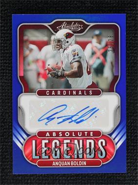 2022 Panini Absolute - Absolute Legends Signatures - Blue #AL-AB - Anquan Boldin /25