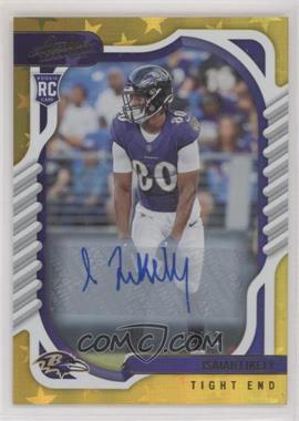 2022 Panini Absolute - [Base] - Gold Stars Signatures #164 - Rookies - Isaiah Likely /10
