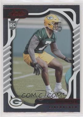 2022 Panini Absolute - [Base] - Red #190 - Rookies - Quay Walker