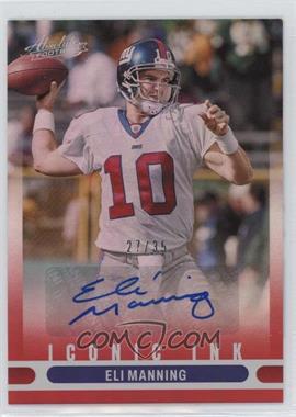 2022 Panini Absolute - Iconic Ink - Red #II-EM - Eli Manning /35